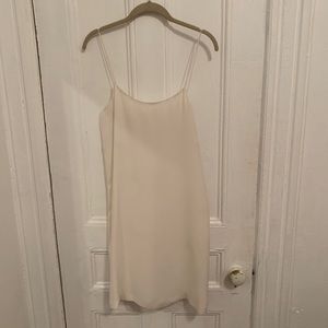 Joie White Silk Slip Dress